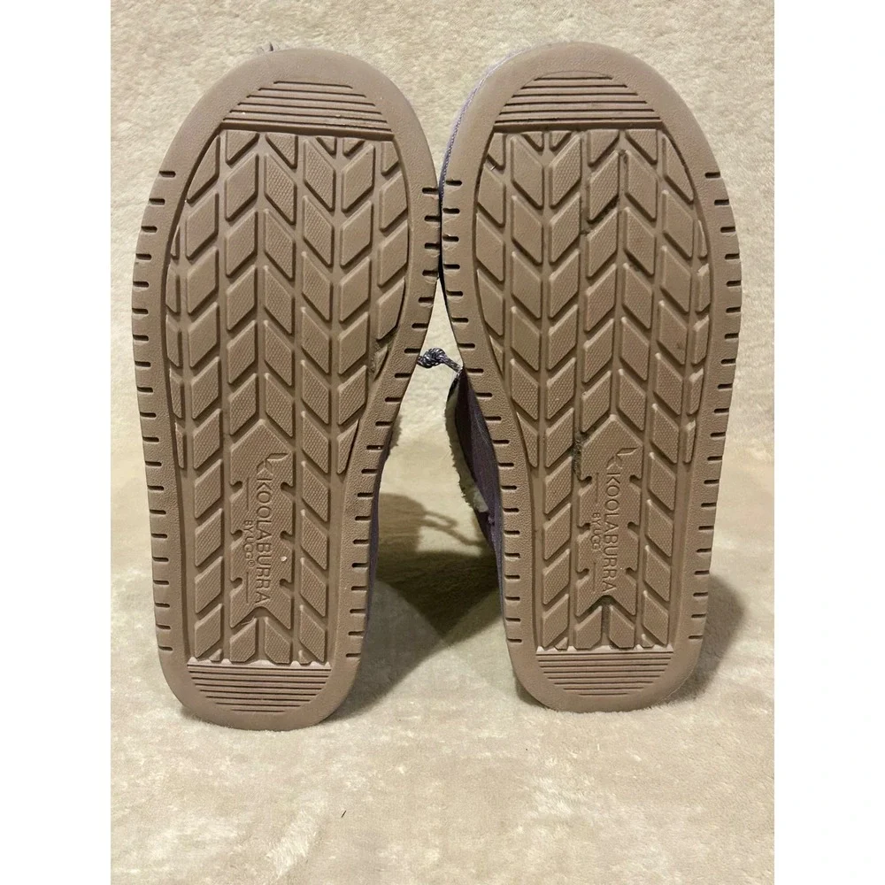 Koolaburra by UGG Girls 2 Michon Short Purple Suede Boots Sherpa Lined Winter